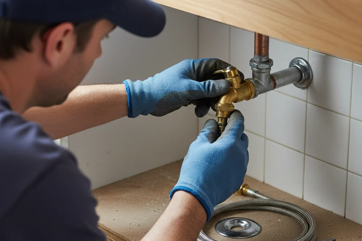 Shutoff valve and fitting work during Faucet and Fixture Repair in Fort Monroe